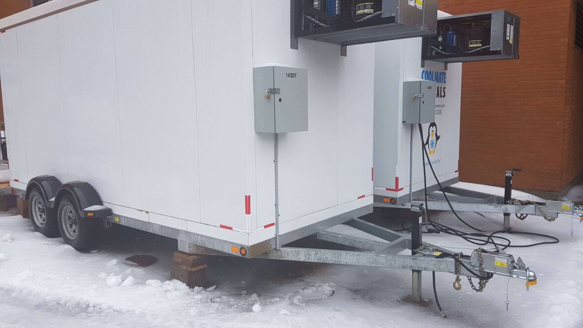 Two Coolmate Rental units chilling in the snow.