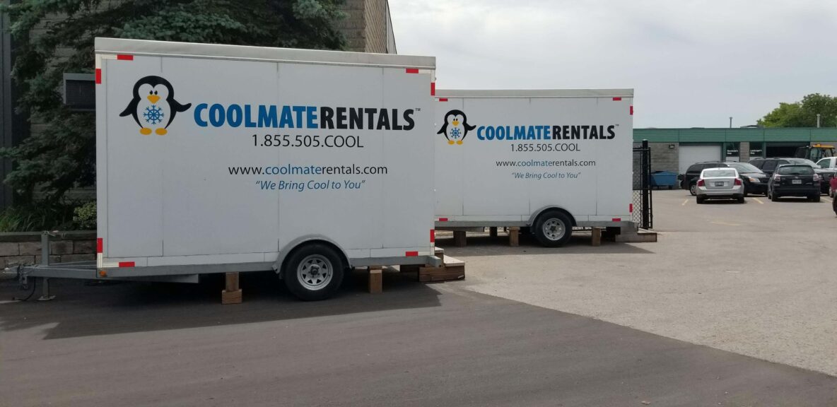 Two Coolmate Rentals units on a customers site.