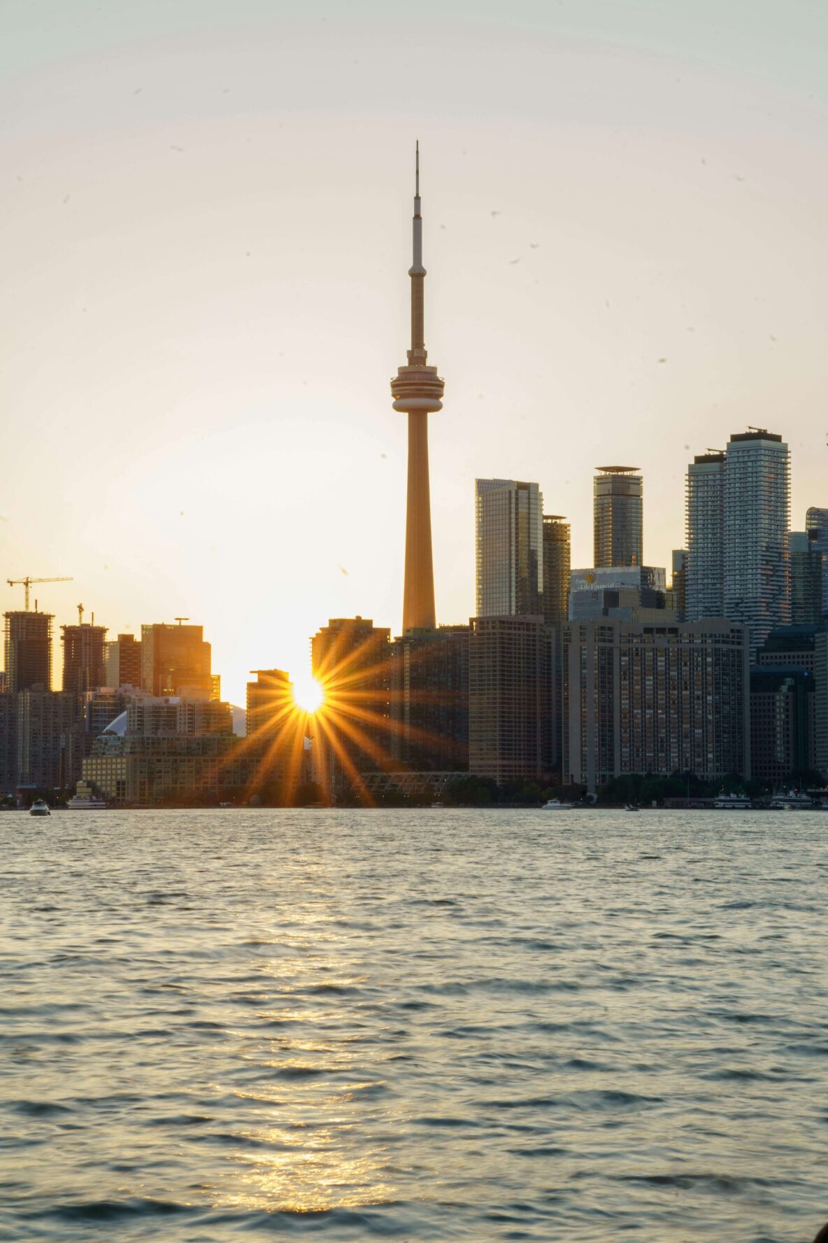 Skyline of Toronto at sunset