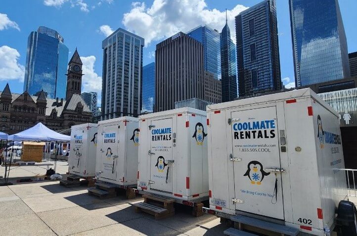 Coolmate Rental trailers on site at Taste of Vietnam